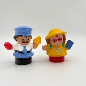 4 Sets for $20 - 2 Fisher Price Little People Figures Crossing Guard /Girl